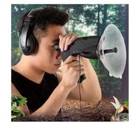 Microfono Direzionale Parabolico, Dispositivo di ascolto parabolico con 8 ingrandimenti e cuffie for l'ascolto degli uccelli, gadget spia bionico for adulti