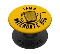 Microfono divertente Watergate Era Bugged Retro Politico Umorismo PopSockets PopGrip Adesivo