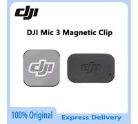 Microfono DJI Mic 3 originale con clip magnetica e magnete a clip, accessori ufficiali DJI per la registrazione audio.