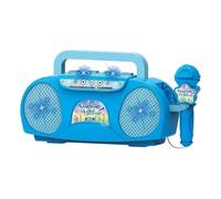 Microfono e altoparlante per bambini, altoparlante per karaoke con microfono, per bambini e adulti, accessorio per strumenti per bambini, effetto luminoso per la casa e la famiglia