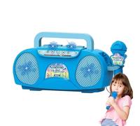 Microfono e altoparlante per bambini, macchina per karaoke per bambini | microfono per karaoke con altoparlante, macchina portatile per karaoke per adulti, per strumenti, effetto illuminato