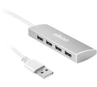 EKON ECITHUB20USB4INMET HUB USB 2.0 4 IN 1 USB INCLUSA METAL