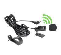 Microfono esterno da 3,5 mm, compatibile con Sony Boss JVC Kenwood Jensen Alpine Mic, per veicolo unità principale, DVD, GPS, Bluetooth, radio stereo, cavo da 3 m, plug and play