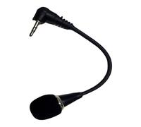 Microfono esterno da 3,5 mm per PC portatile Telefono Doppio canale Stereo Sound Streaming 3.5 Microfono in metallo Leggero Conference Call Microfono