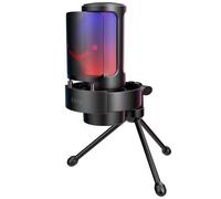 Microfono Fifine A8V USB-C cardioide RGB con filtro antipop