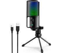 Microfono Fifine K669Pro3 USB-C cardioide RGB con tasto mute