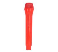 Microfono finto PROP PROP FINT Microfono giocattolo simulato Pratica del linguaggio Mic per divertimento Bomboniere della festa di compleanno in costume da costume. (Rosso)