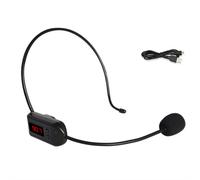 Microfono FM wireless leggero e facile da indossare, batteria al litio integrata per un utilizzo prolungato, ideale per lezioni, presentazioni di