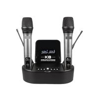 Microfono For Karaoke Wireless Microphon Con Batteria Al Litio For Spettacoli Di Feste In Chiesa, Insegnamento Matrimoni Riproduzione Chiara Del Suono