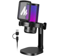 Microfono Gaming RGB Microfono a Condensatore con Cancellazione del Rumore per
