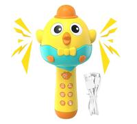 Microfono Giocattolo 2 in 1 a Forma di Gallina Altoparlante Portatile