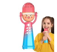 Microfono giocattolo, microfoni per bambini per cantare, Cutili microfoni karaoke wireless con luce, Voce divertente che cambia giocattolo musicale sensoriale, attività di apprendimento in età prescol