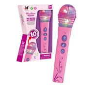 Microfono giocattolo per la prima infanzia con luce e musica (rosa) per bambini