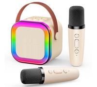 Microfono giocattolo per studenti per ragazze di 3-12 anni, regalo di compleanno per ragazze adolescenti che cantano microfono karaoke con luci e cambia voce, perfetto per bambini e preadolescenti