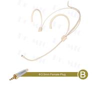 Microfono Headworn 100-20KHZ 2V-10VDC 3,5mmXLR microfono auricolare regolabile
