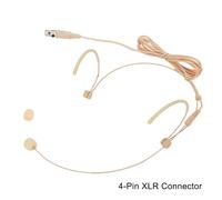 Microfono Headworn Beige Qualità Eccezionale con Supporto Ampia Gamma di Tensio
