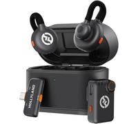 Microfono Hollyland LARK M2S Mini Combo wireless omnidirezionale con custodia di ricarica