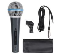 Microfono Inalambrico, Interfaccia XLR a 3 Pin, Plug And Play, Custodia per Microfono e Cavo Prolungato, Microfono per Canto, Riunioni, Discorsi, Esigenze di Uso Quotidiano