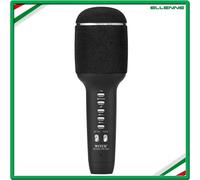MICROFONO KARAOKE BLUETOOTH CON CASSA SPEAKER ADULTI CAMBIA VOCE DUAL NERO WS900
