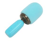 Microfono karaoke, gigociale portatile portatile wireless bluetooth cantare microfono con scheda di memoria di supporto leggero RGB adatto agli adulti per bambini (Blu)