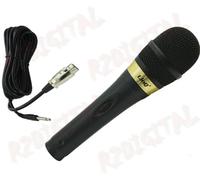 MICROFONO KARAOKE KIT PROFESSIONALE DINAMICO STEREO CAVO AUDIO CANTO ANIMATORE