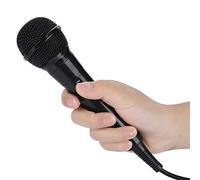 Microfono Karaoke, Microfono Cablato Vocal Dynamic Mic Portatile Portatile Portatile Moving Coil Dynamic Microfono Microfono Microfono Clear Voce per Altoparlante, Amplificatore, Mixer, DVD (BLACK)