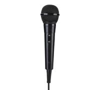 Microfono Karaoke, Microfono Dinamico Mobile Portatile Portatile Vocale Cablato Chiara per Altoparlanti, Amplificatore, Mixer, Dvd (BLACK)