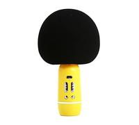 Microfono Karaoke per bambini Adulti Portatile Mic Speaker Macchina KTV Casa PC Smartphone Partito Canto Registrazione Giallo