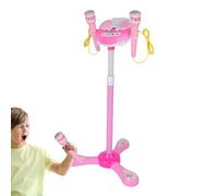 Microfono karaoke per bambini - Microfono per bambini wireless, microfono per playset | Microfono cantante compatto multifunzionale, regalo di microfono in piedi per bambini per il compleanno