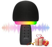 Microfono Karaoke Portatile Senza Fili Cassa Fungo Bluetooth FMRadio USB TF Card