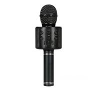 Microfono Karaoke Wireless Bluetooth, Altoparlante Con Radio FM Remix Regolabile For Bambini, Ragazze, Ragazzi, Adolescenti, Compleanno Riproduzione Chiara Del Suono(Black)