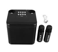 Microfono Karaoke Wireless per Tutti gli Smartphone, Mini Macchina Karaoke con Doppio Microfono, Creazione di Un'atmosfera Gioiosa Microfono Karaoke Wireless, per Feste in Casa,
