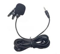Microfono lavalier a clip 3 5 mm ideale per acquisizione del suono senza interruzioni per telefoni cellulari e tablet per interviste (4 poli)