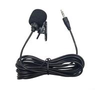 Microfono lavalier a clip da 5 mm, ideale per l'acquisizione del suono senza interruzioni per telefoni cellulari e tablet per interviste (3 poli)