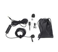 Microfono Lavalier con Risvolto, Funzione di Correzione del Suono, Speciale per Conferenze di Registrazione di Interviste, Leggero e Portatile, Adatto per la Fotocamera del Telefono del Computer