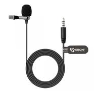 Microfono Lavalier Condensatore Omnidirezionale 3.5mm Adattatore PC