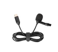Microfono lavalier da 1,5 m per fotocamera sportiva Insta360 X4, microfono omnidirezionale a condensatore di tipo C, con clip per bavero per microfono di registrazione ad alta fedeltà con cavo esterno