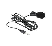 Microfono lavalier da 3,5 mm con clip per collare vivavoce per videoconferenze, vlogging, lavalier, microfono da bavero, omnidirezionale, con facile clip su PC