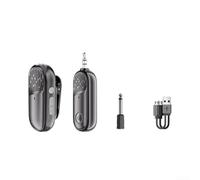Microfono lavalier digitale wireless per educatori e guide sul campo, supporto per funzionamento a mani libere e mobilità (nero)