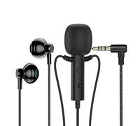 Microfono Lavalier in-ear da 3,5 mm con auricolare Min