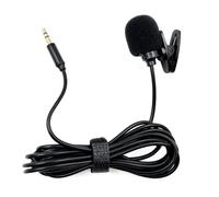 Microfono Lavalier Mic Stereo Audio Mini Cablato 3.