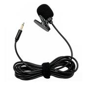 Microfono Lavalier, microfono stereo audio mini, microfono cablato, spina da 3,5 mm per altoparlante e interprete