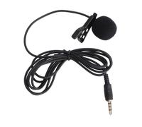 Microfono Lavalier Mini in Rame e Plastica per Laptop e Camera | Nero, Clip-on Condensatore Portatile, Windscreen Riduce Rumori Ambientali, Risposta in Frequenza Ampia