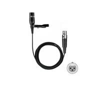 Microfono Lavalier nero, microfono cardioide a condensatore clip-on per sistemi wireless AKG/Samson, connettore mini XLR TA3F