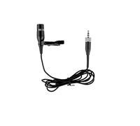 Microfono lavalier nero, microfono cardioide a condensatore clip-on per sistemi wireless Sennheiser, tappo a vite di bloccaggio da 3,5 mm