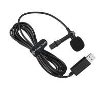 Microfono lavalier omnidirezionale a clip portatile con clip USB per PC, computer, film, riunioni e aule