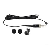 Microfono lavalier omnidirezionale con clip da bavero 3,5 mm per sistema wireless, qualità di trasmissione compatta con clip staccabile, ideale per lezioni di culto teatrale