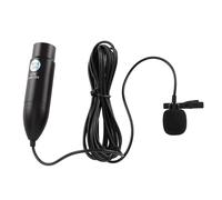 Microfono lavalier Phantom Power da 48 V, microfono omnidirezionale da bavero, riduzione del rumore, XLR mono a 3 pin, microfono da bavero per registrazione interviste, riprese video, podcasting