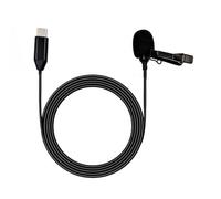 Microfono lavalier portatile a clip con pickup omnidirezionale e cancellazione del rumore per azione 3/4 Live Streaming video clip sul microfono