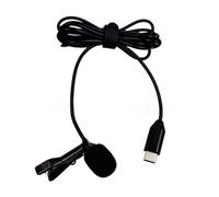 Microfono lavalier portatile a clip con pickup omnidirezionale e cancellazione del rumore per azione 3/4 Live Streaming video clip sul microfono